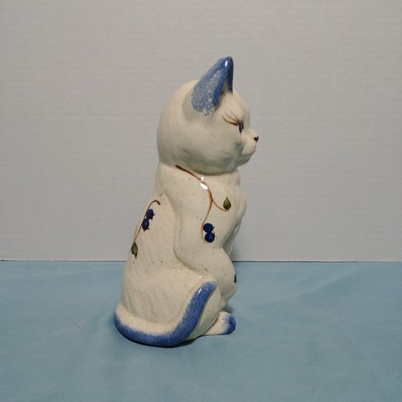 The Angel Line Maine Ceramic Cat Statue Blueberry Very Rare - Picture 4 of 10